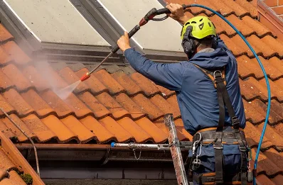Démoussage et hydrofuge de toiture à Groslay